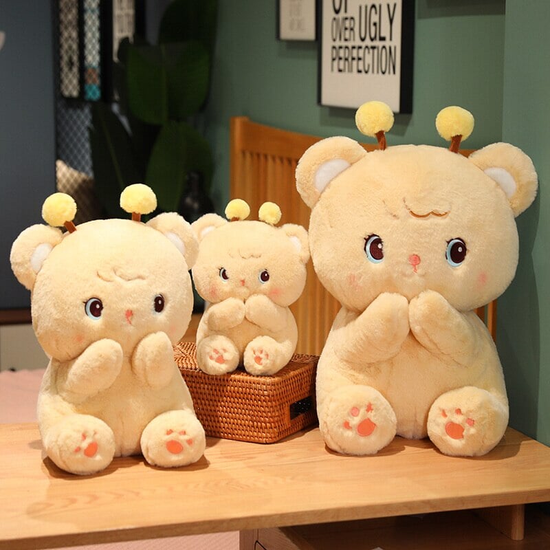Cute Bee Brown Teddy Bear Plush Toy