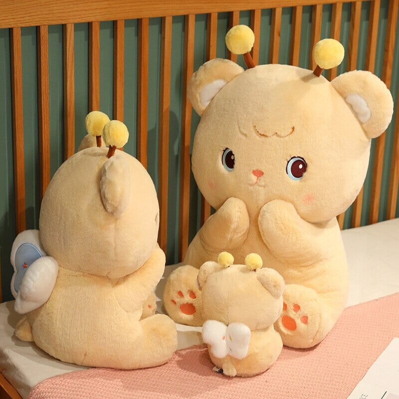 Cute Bee Brown Teddy Bear Plush Toy