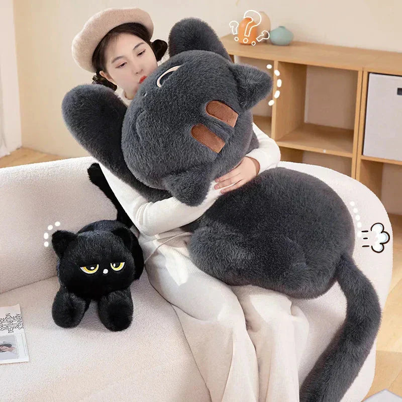 Cuddly Small Gray Cat Stuffed Animals