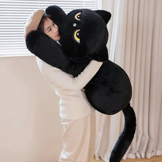 Big Soft Grey Kitten Plush Toys - Luxicro