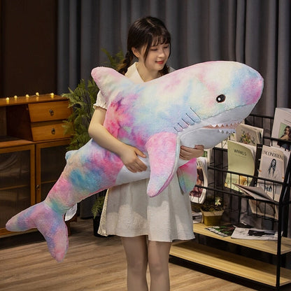 Big Soft Cosmic Shark Stuffed Toys - Luxicro