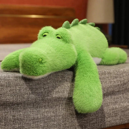 Big Stuffed Green Crocodile Toy
