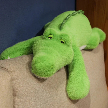 Big Stuffed Green Crocodile Toy