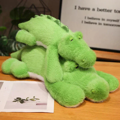 Big Stuffed Green Crocodile Toy
