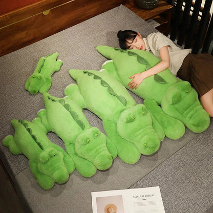 Big Stuffed Green Crocodile Toy