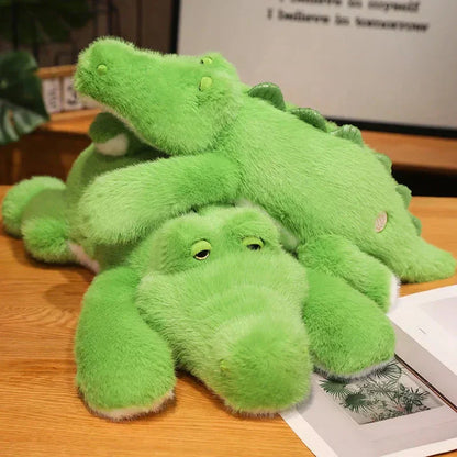 Big Stuffed Green Crocodile Toy