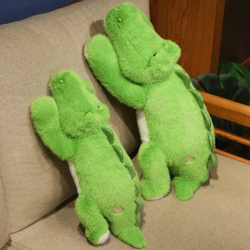 Big Stuffed Green Crocodile Toy