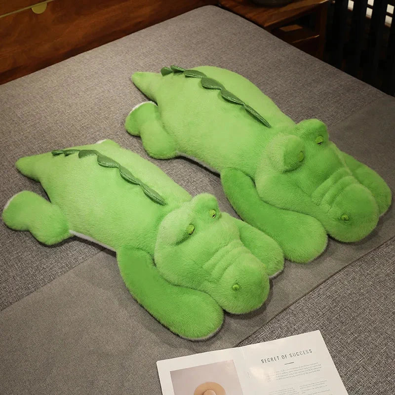 Big Stuffed Green Crocodile Toy
