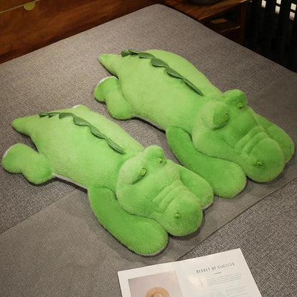 Big Stuffed Green Crocodile Toy