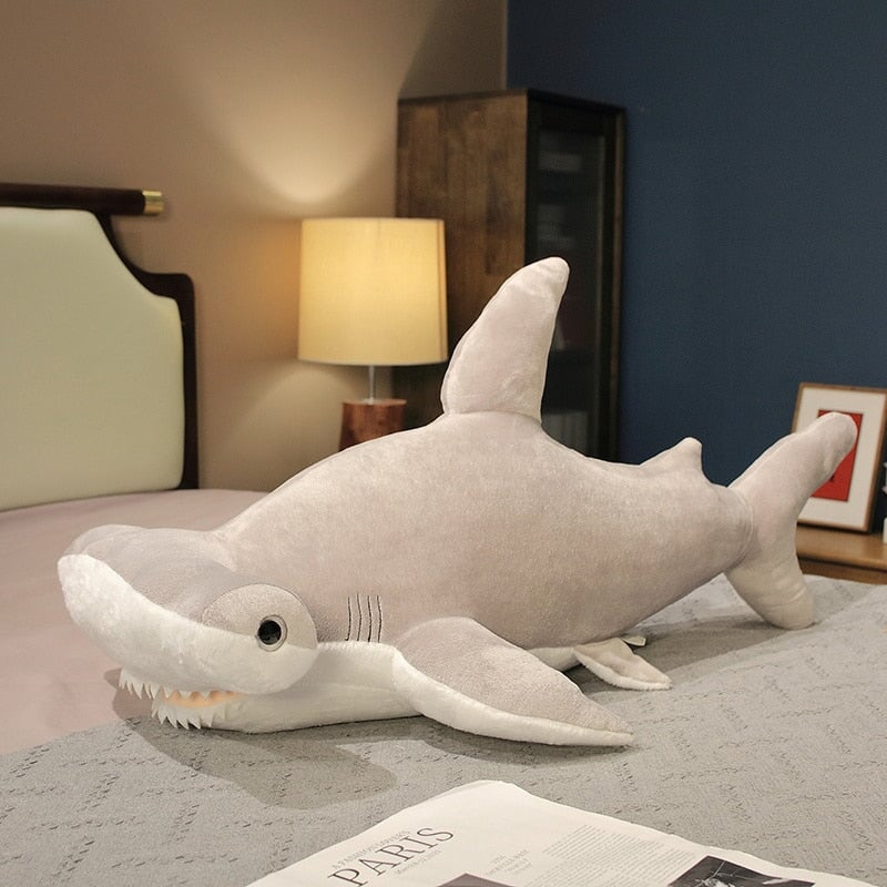 Big Marine Shark Hammerhead Statue Set