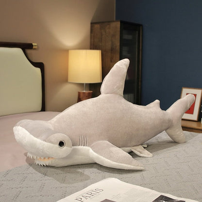 Big Marine Shark Hammerhead Statue Set
