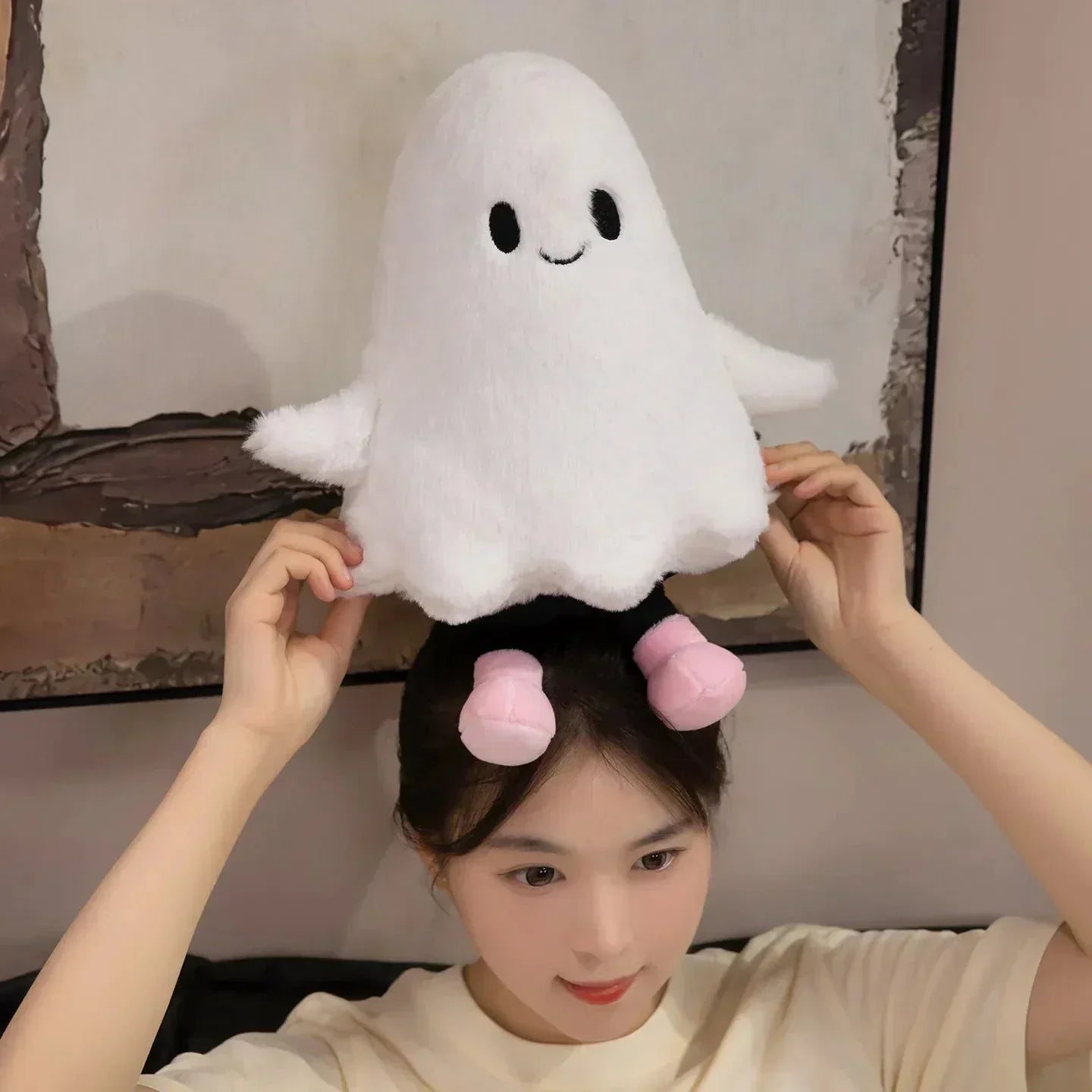 Adorable Friendly Plush Ghost Toy