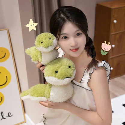 Plush Green Stuffed Snake Toy