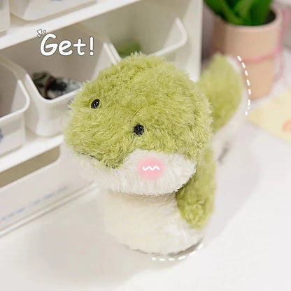 Plush Green Stuffed Snake Toy