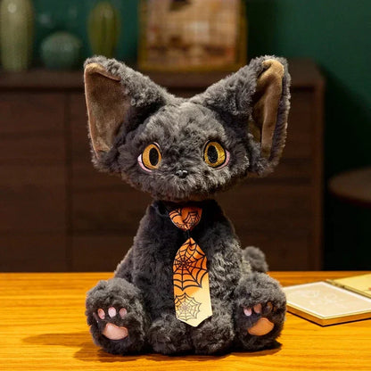 Spooky Black Kitten Soft Plush Toy