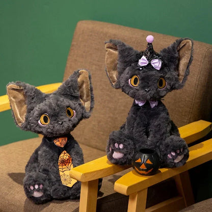 Spooky Black Kitten Soft Plush Toy