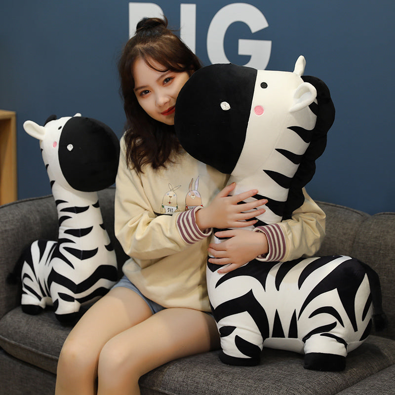 Adorable Black White Plush Toy