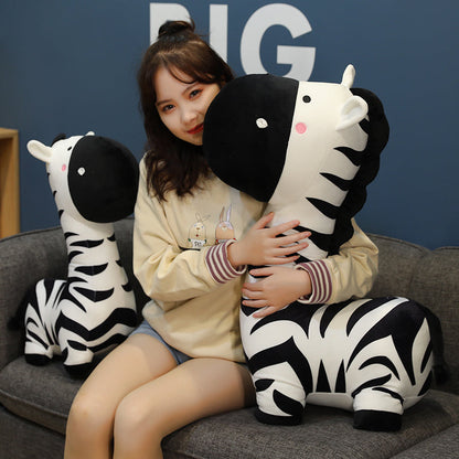 Adorable Black White Plush Toy