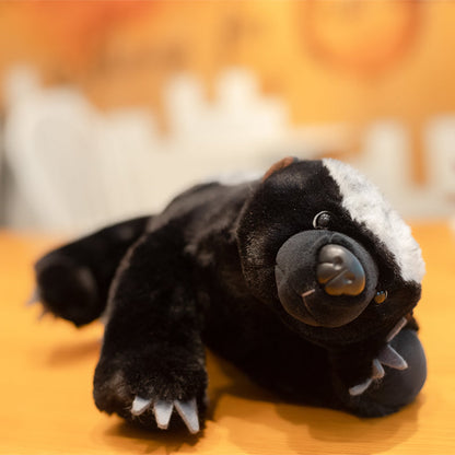 Adorable Furry Badger Plush Toy