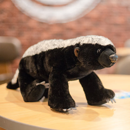 Adorable Furry Badger Plush Toy