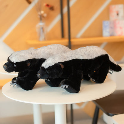 Adorable Furry Badger Plush Toy