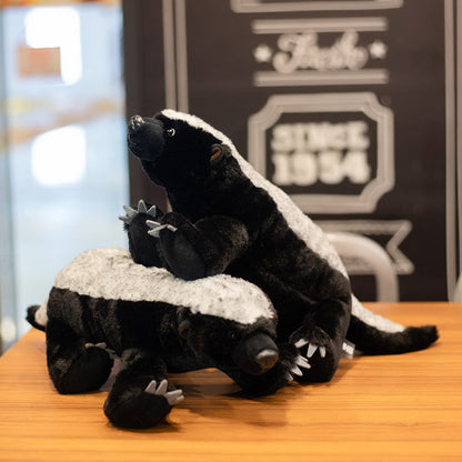 Adorable Furry Badger Plush Toy