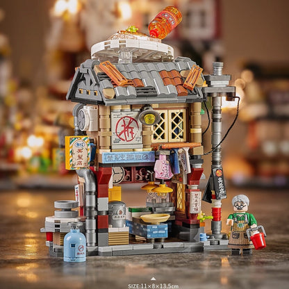 Colorful Mini City Building Blocks Set