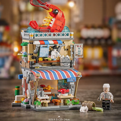 Colorful Mini City Building Blocks Set