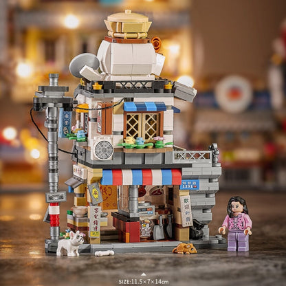 Colorful Mini City Building Blocks Set