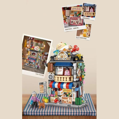 Colorful Mini City Building Blocks Set