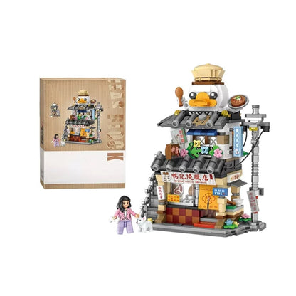 Colorful Mini City Building Blocks Set