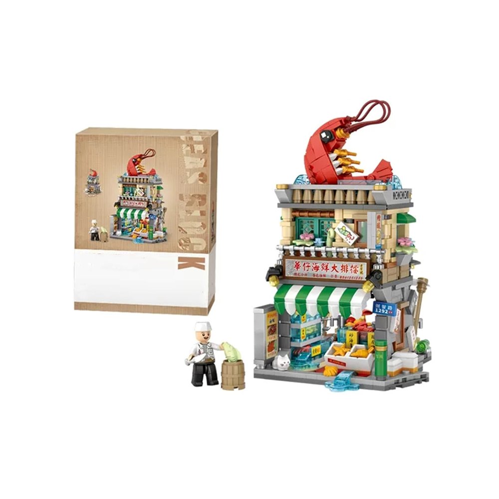 Colorful Mini City Building Blocks Set
