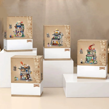 Colorful Mini City Building Blocks Set