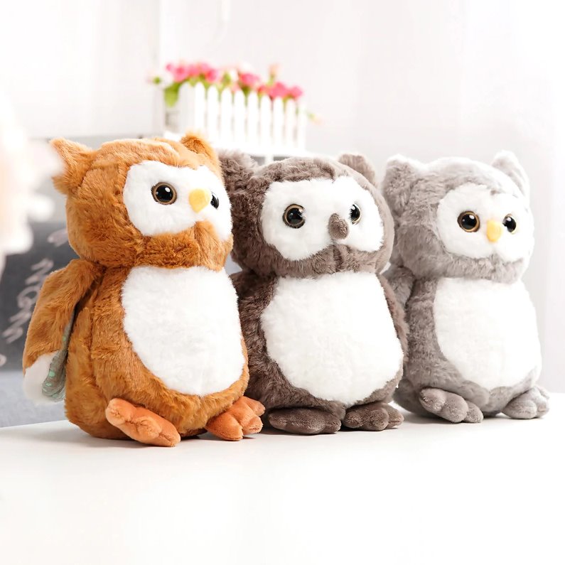 Cuddly Owl Soft Plush Toys - Luxicro