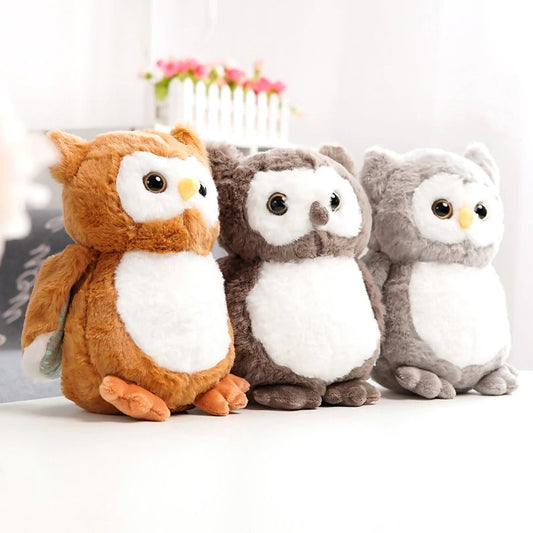 Cuddly Owl Soft Plush Toys - Luxicro