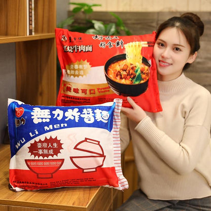 Cute Plush Ramen Cushion Toy