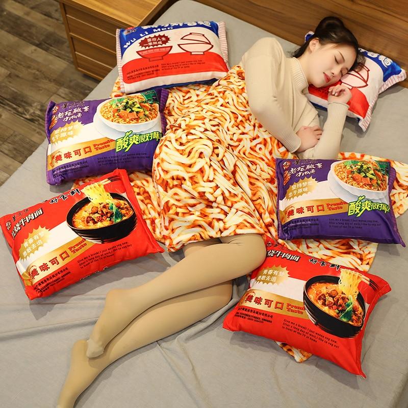 Cute Plush Ramen Cushion Toy