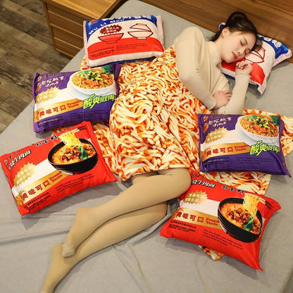 Cute Plush Ramen Cushion Toy