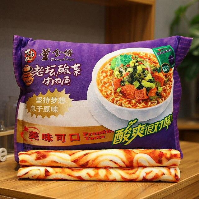 Cute Plush Ramen Cushion Toy