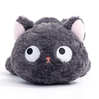 Soft Black Kitten Plush Toy Laying Down