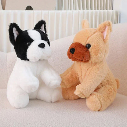 Cute White French Bulldog Soft Toy
