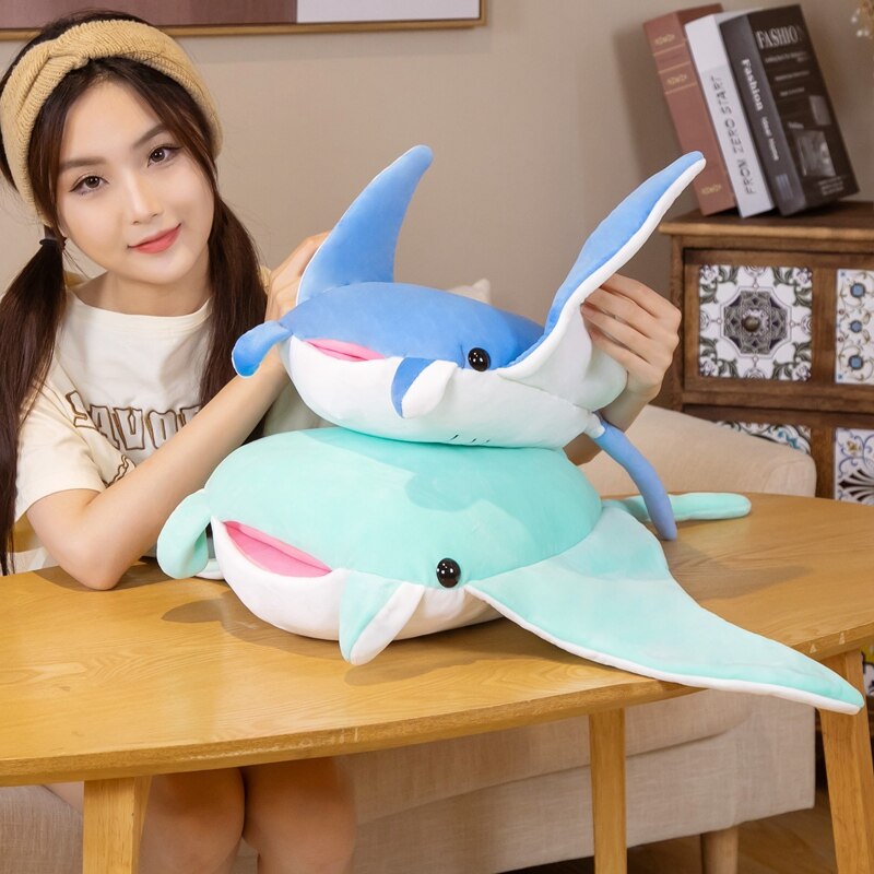 Cute Blue Stingray Soft Plush Toy - Luxicro