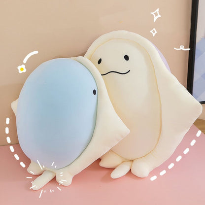 Cute Blue Purple Manta Ray Soft Toy