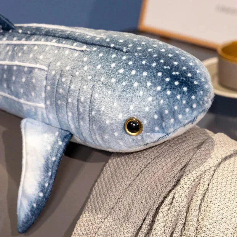 Adorable Navy Blue Shark Stuffed Animal