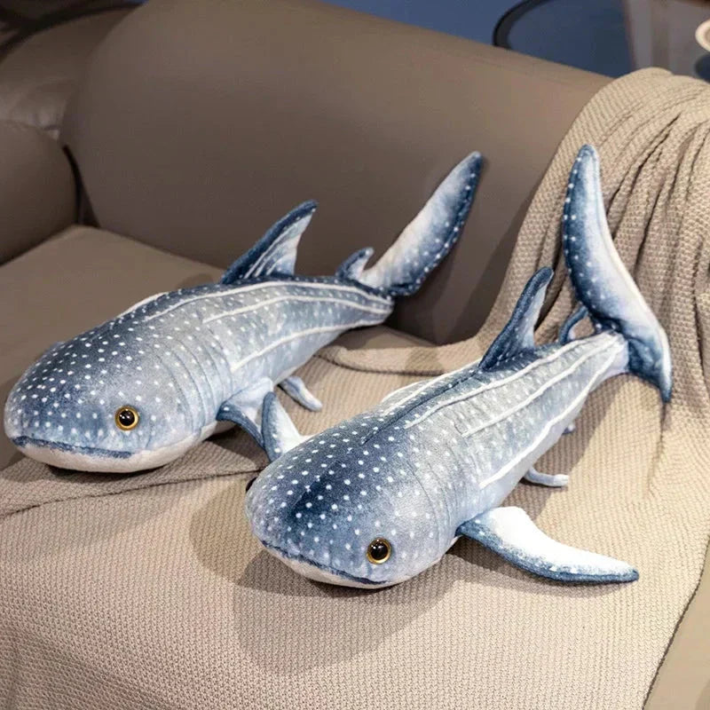 Adorable Navy Blue Shark Stuffed Animal