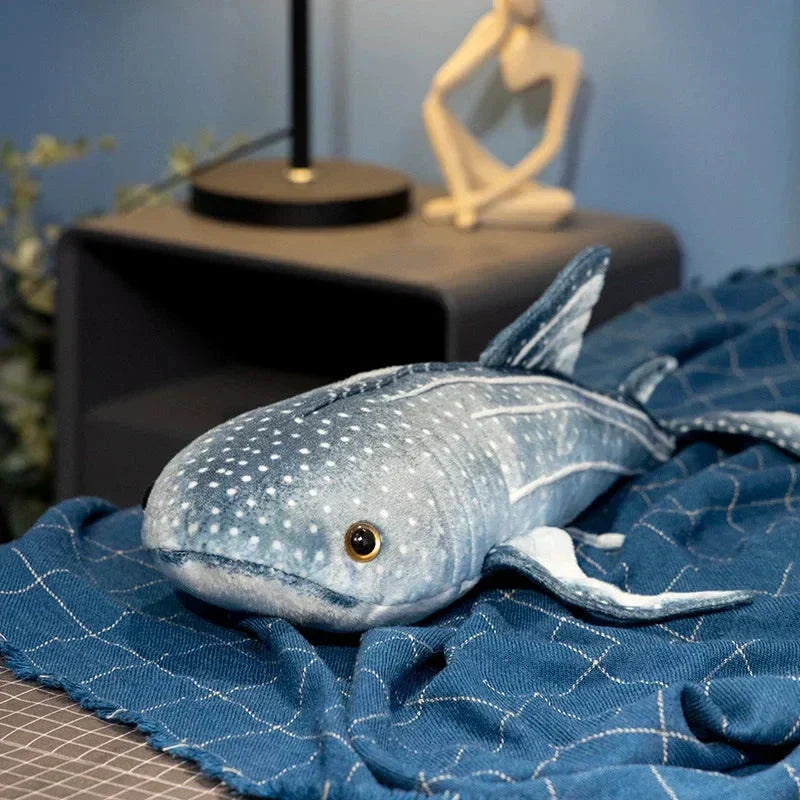 Adorable Navy Blue Shark Stuffed Animal