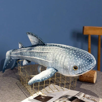 Cute Ocean Blue Whale Plush Toy - Luxicro