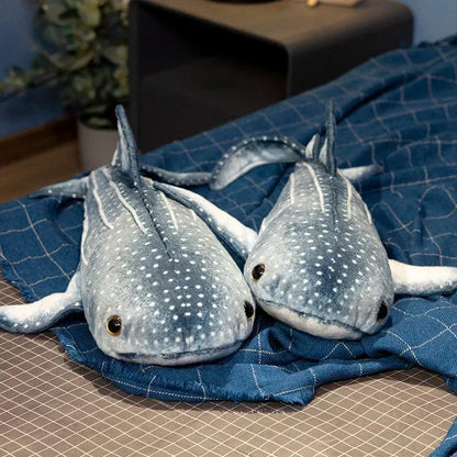 Adorable Navy Blue Shark Stuffed Animal