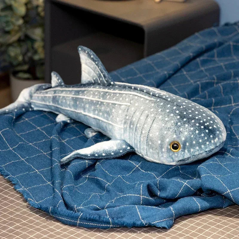 Adorable Navy Blue Shark Stuffed Animal