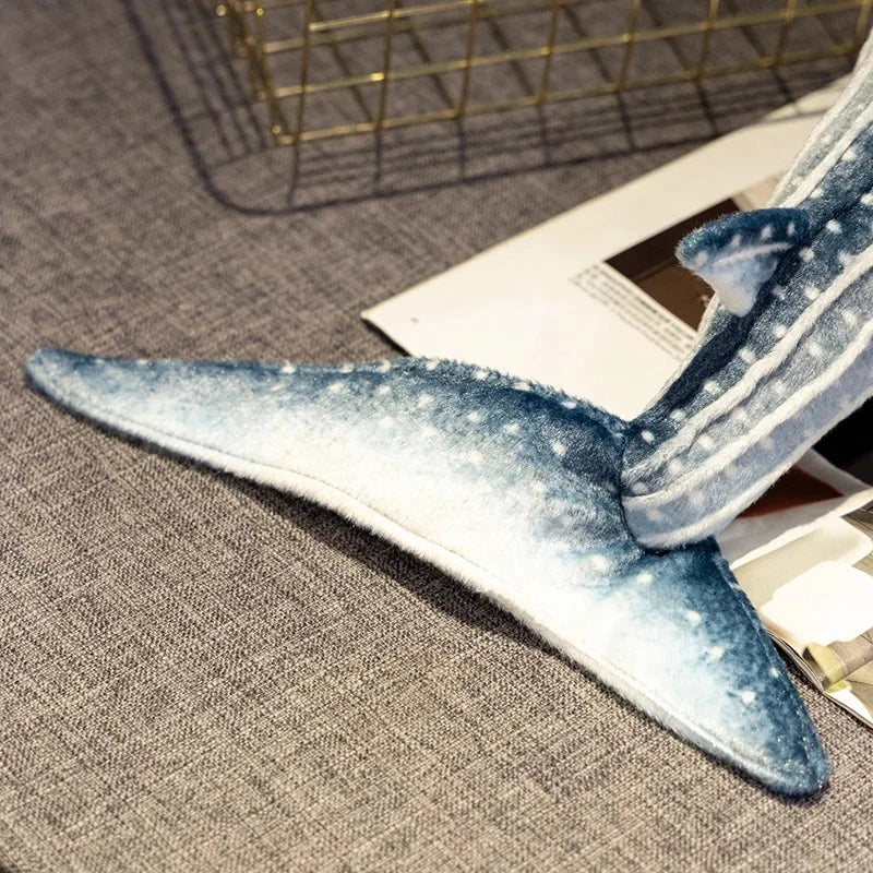 Adorable Navy Blue Shark Stuffed Animal